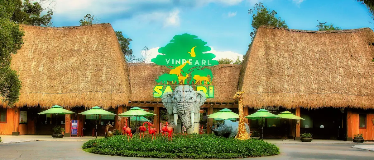 Der Eingang des Safariparks Vinpearl